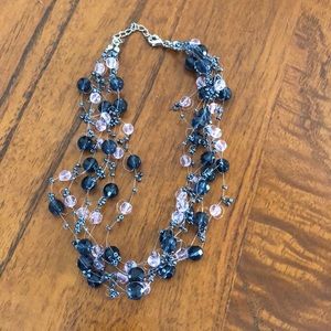 Crystal bead necklace